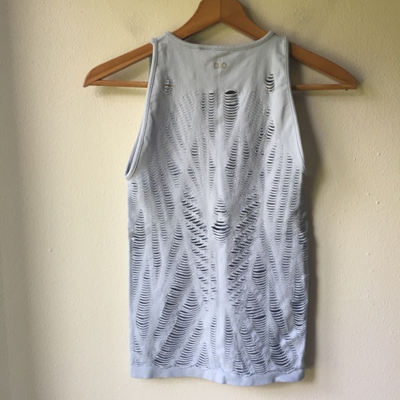 ALO Yoga Vixen Tank Top in Blue - Picture 5 of 7